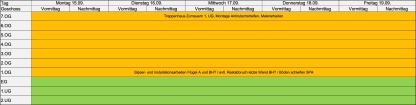 Kalenderwoche 38 - 15. bis 19. September 2025