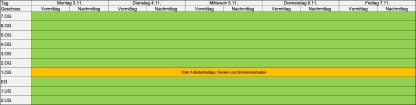 Kalenderwoche 45 - 3. - 7. November 2025