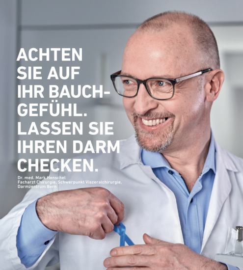 Vorsorge statt Operation: Die neue Darmkrebs-Kampagne des Darmzentrums Bern der Lindenhofgruppe