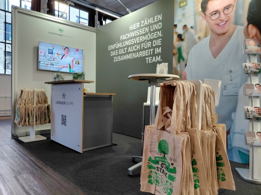 Der Stand der Lindenhofgruppe beim Notfallpflege-Kongress 2026 in Bern
